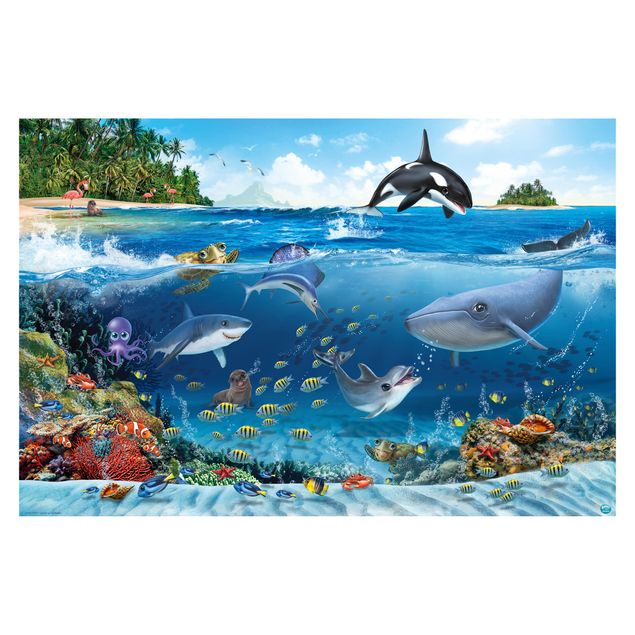 Fototapete Kinderzimmer - Animal Club International - Unterwasserwelt mit Tieren