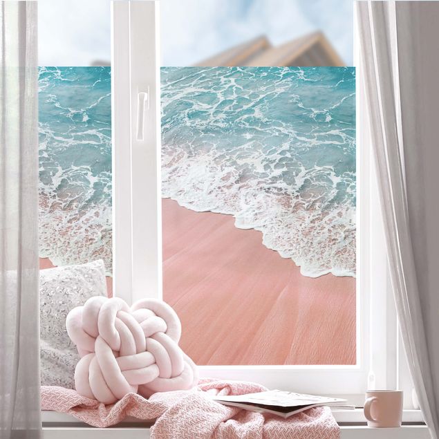 Fensterfolie Farbig Tiefe Liebe des Ozeans