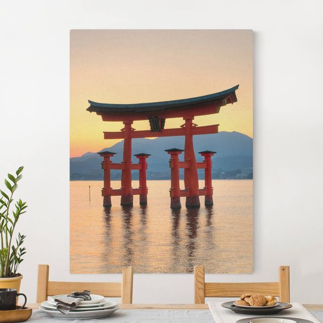 Leinwandbilder XXL Torii am Itsukushima