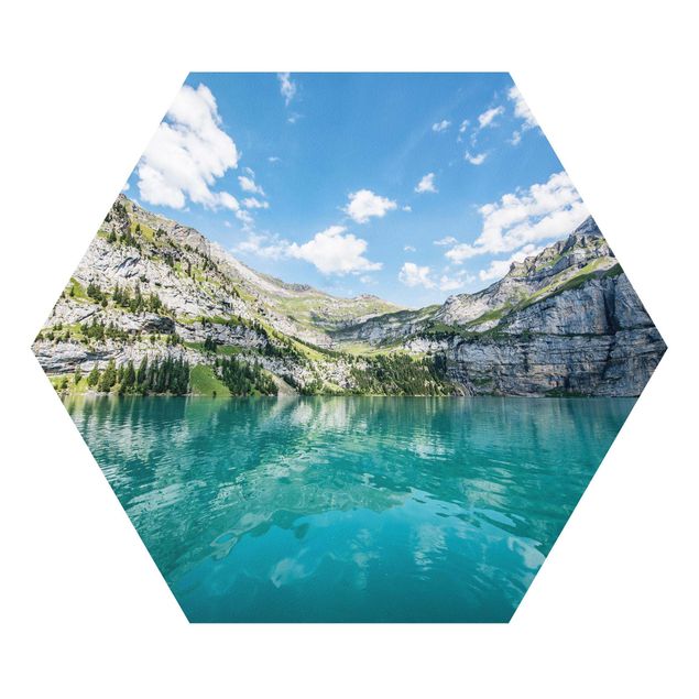 Hexagon Bild Forex - Traumhafter Bergsee