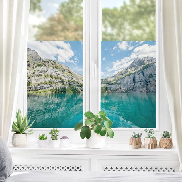 XXL Fensterbilder Traumhafter Bergsee