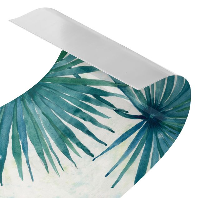 Duschrückwand - Tropische Palmenblätter Close-Up