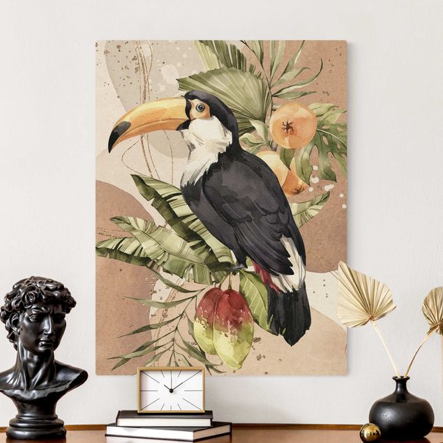 Leinwandbilder Vögel Tropische Vögel - Tukan