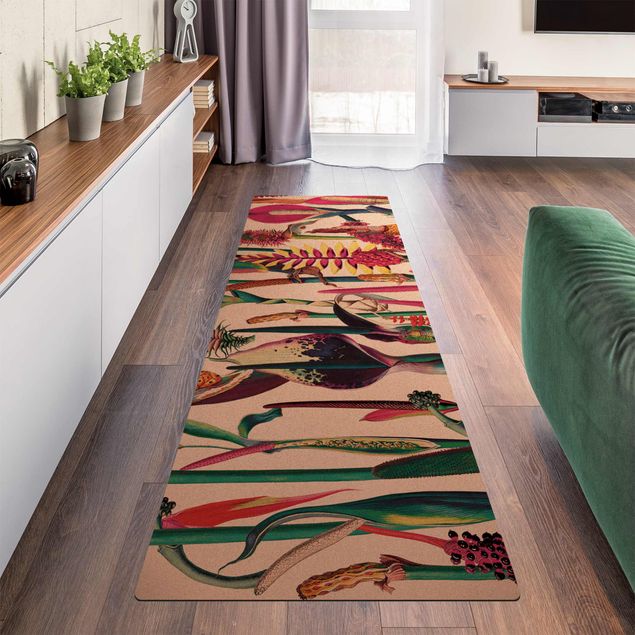Moderne Teppiche Tropisches Luxus Muster XXL