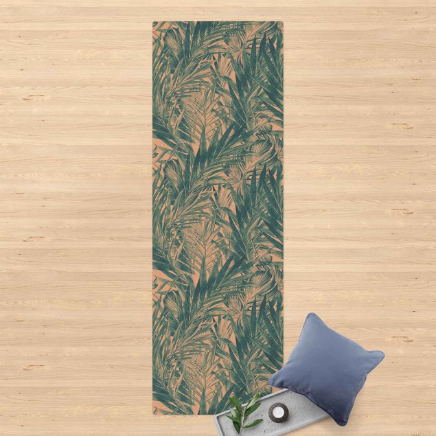 Teppiche Tropisches Unterholz Blau