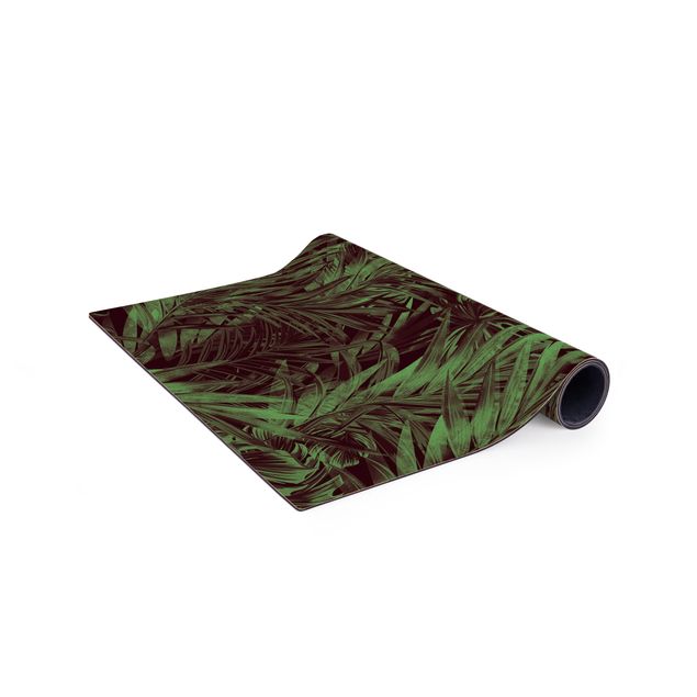 Teppich grün Tropisches Unterholz Grün