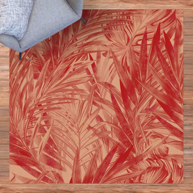 Teppiche Tropisches Unterholz Rot