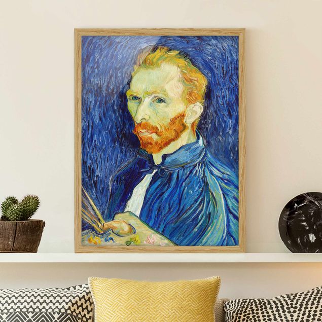 Kunstdrucke mit Rahmen Van Gogh - Selbstbildnis