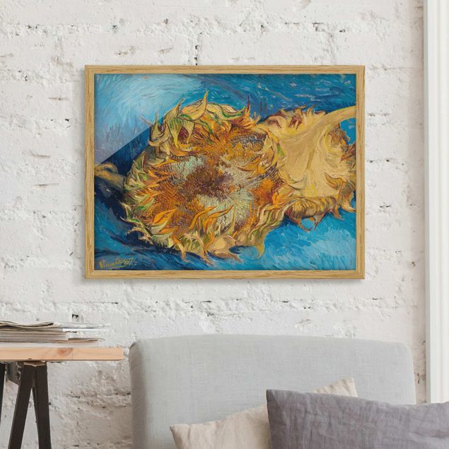 Bilder mit Rahmen Blumen Van Gogh - Sonnenblumen