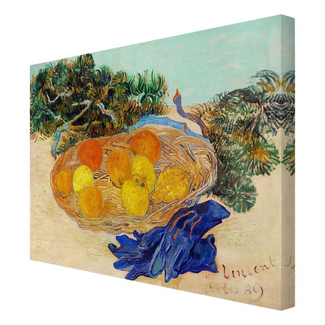 Leinwandbild - Van Gogh - Stillleben mit Orangen - Querformat 4:3