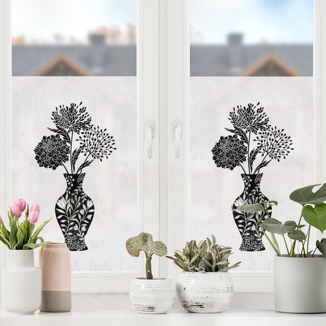 XXL Fensterbilder Vase V