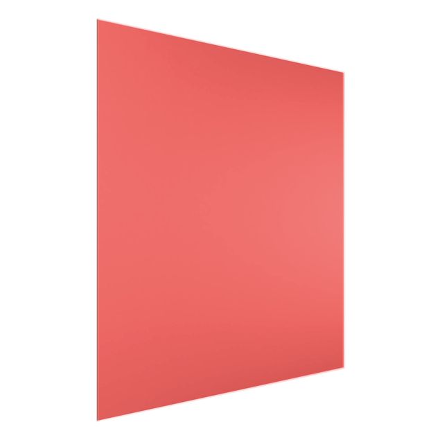 Glasbild - Vermillion - Quadrat 1:1