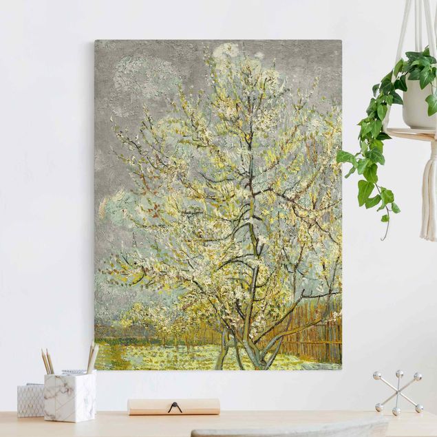Wandbilder XXL Vincent van Gogh - Blühende Pfirsichbäume im Garten