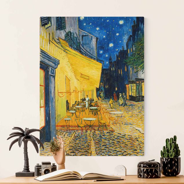 Leinwand Bilder XXL Vincent van Gogh - Café-Terrasse in Arles