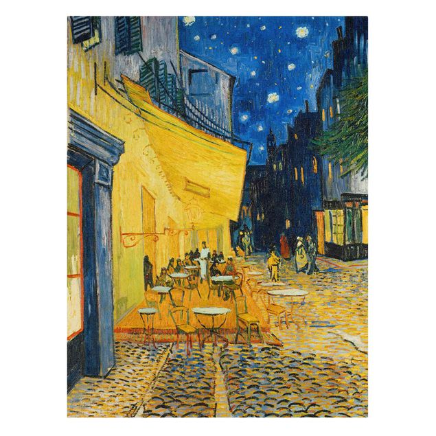 Leinwandbild Kunstdruck Vincent van Gogh - Café-Terrasse in Arles