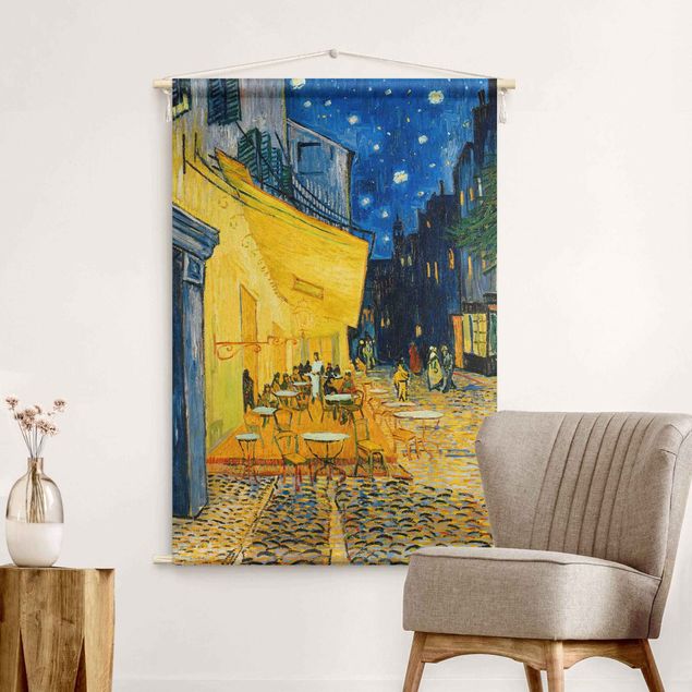 Wandbehang modern Vincent van Gogh - Café-Terrasse in Arles