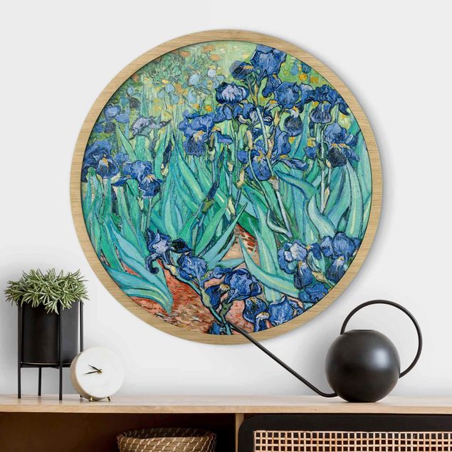 Wandbild rund Vincent van Gogh - Iris