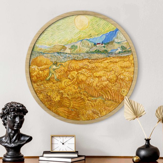 Bild rund Vincent van Gogh - Kornfeld mit Schnitter