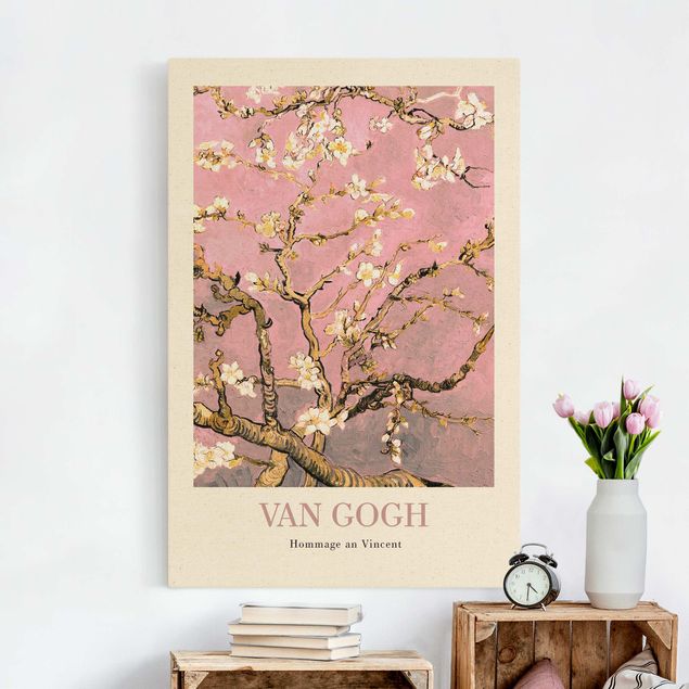Wandbilder XXL Vincent van Gogh - Mandelblüte in rosa - Museumsedition