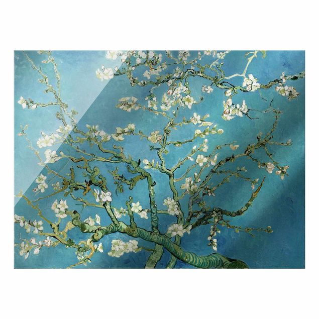Glasbild Blumen Vincent van Gogh - Mandelblüte