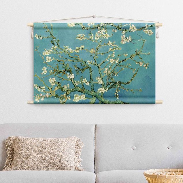 Moderne Wandteppiche Vincent van Gogh - Mandelblüte