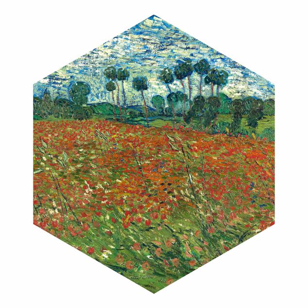 Tapete Natur Vincent van Gogh - Mohnfeld