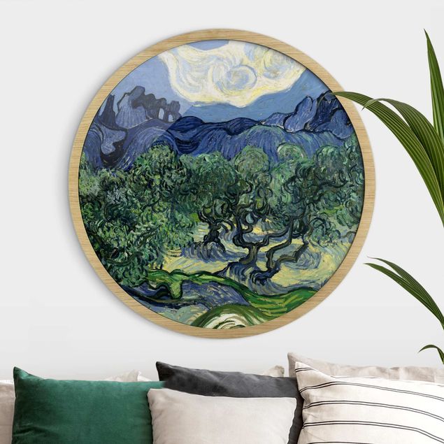 Wandbild rund Vincent van Gogh - Olivenbäume