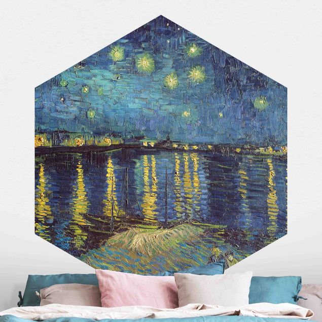 Impressionismus Bilder Vincent van Gogh - Sternennacht über der Rhône