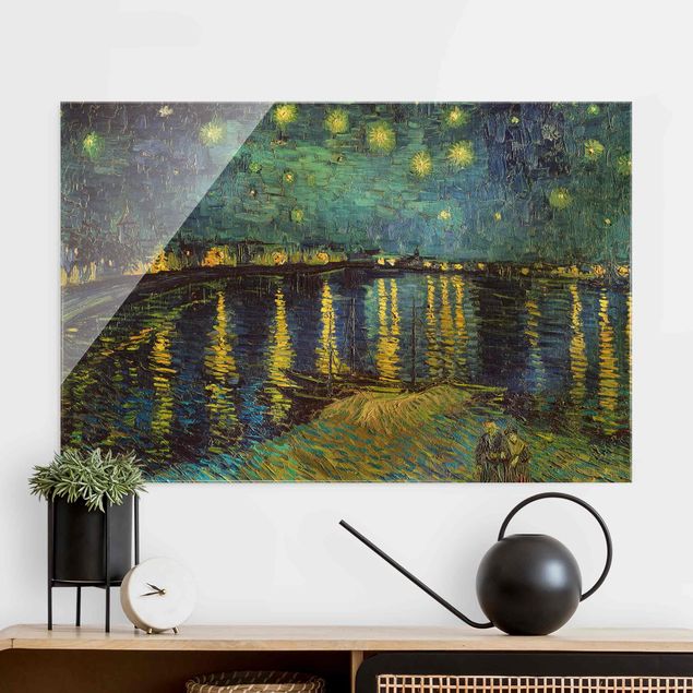 Bilder Impressionismus Vincent van Gogh - Sternennacht über der Rhône