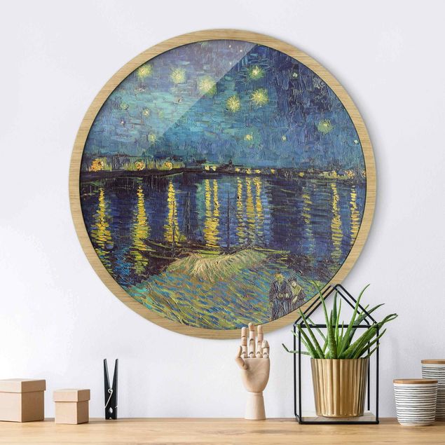 Bild rund Vincent van Gogh - Sternennacht über der Rhône