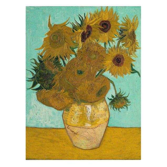 Leinwandbilder Sonnenblumen Vincent van Gogh - Vase mit Sonnenblumen