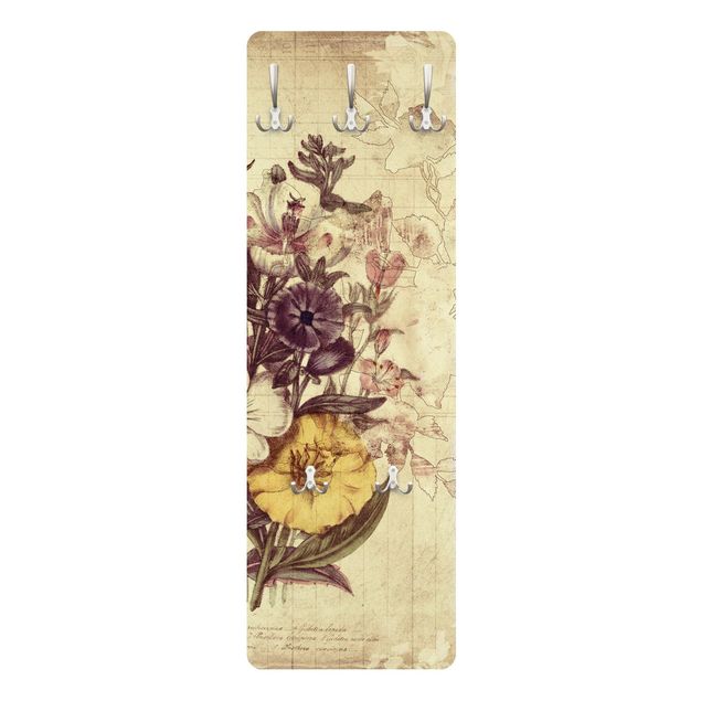 Garderobe - Vintage Letter Blumenstrauss