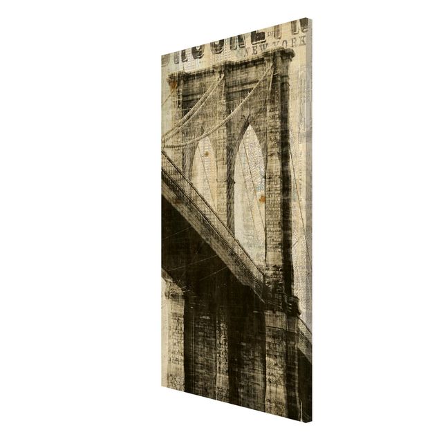 Schöne Wandbilder Vintage NY Brooklyn Bridge