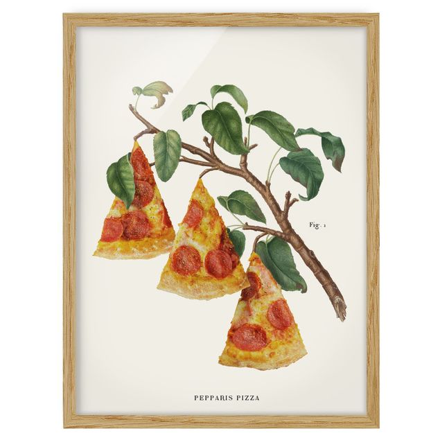 Schöne Wandbilder Vintage Pflanze - Pizza