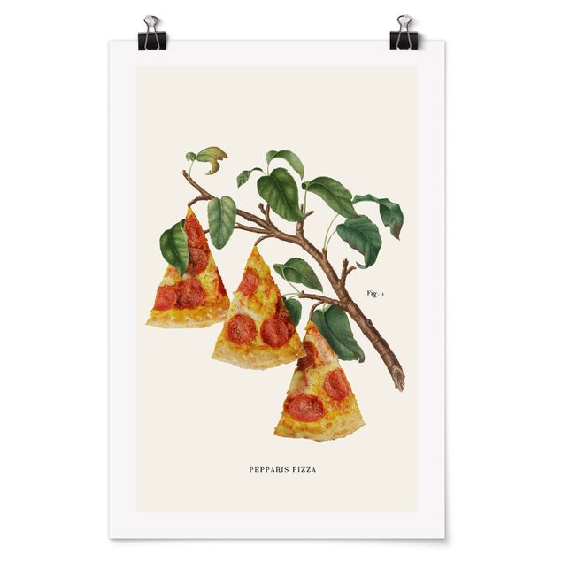 Bilder für die Wand Vintage Pflanze - Pizza