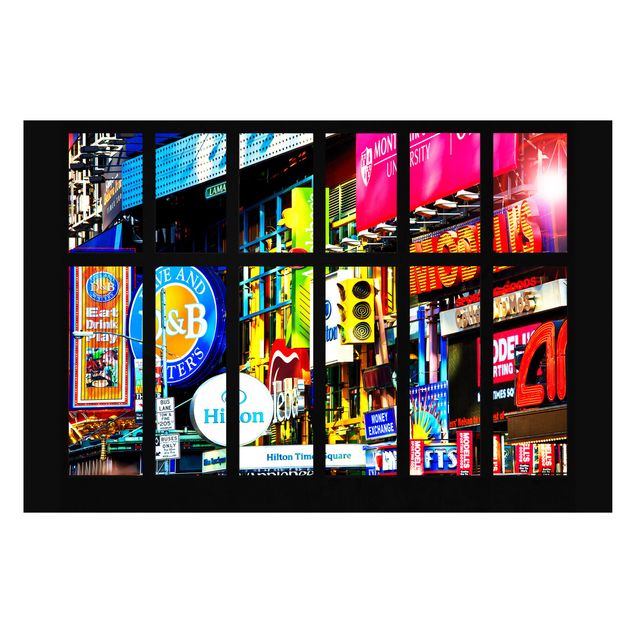 Fototapete Fenster Times Square New York