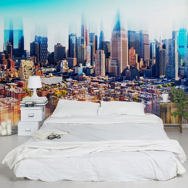 Fototapete Manhattan Skyline Urban Stretch