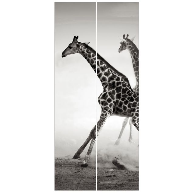 Tiertapete Giraffenjagd