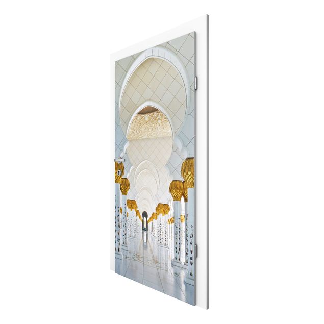 Tapete silber Moschee in Abu Dhabi