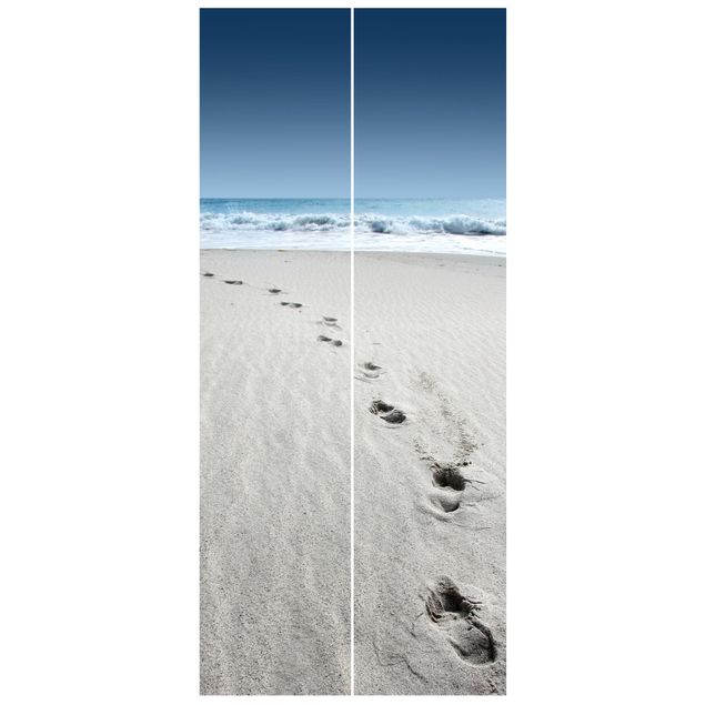 Moderne Tapeten Spuren im Sand