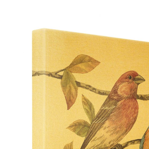 Wandbilder Vögel und Beeren Set I