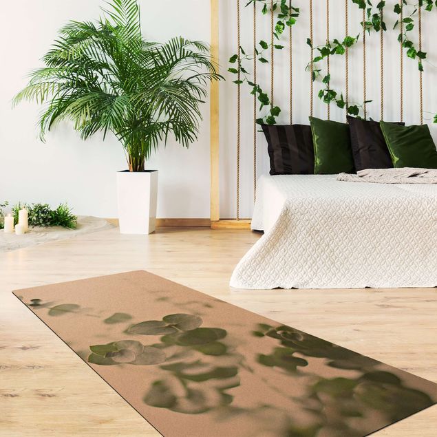 Moderne Teppiche Wachsende Eukalyptuszweige