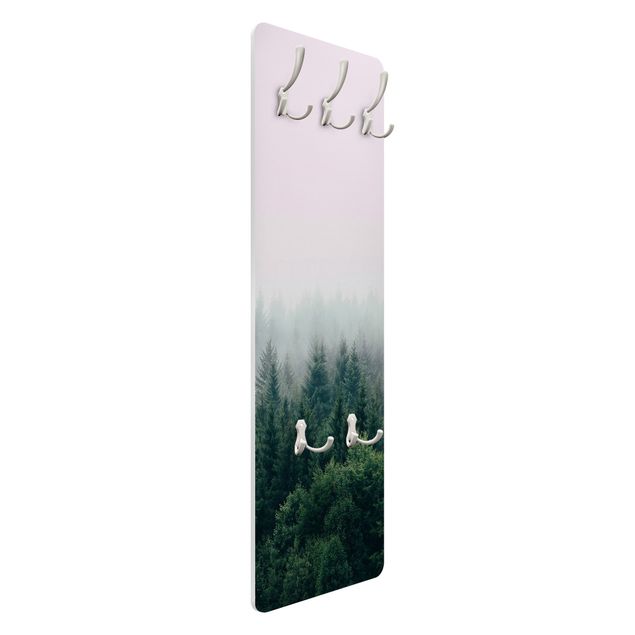 Garderobe - Wald im Nebel Dämmerung