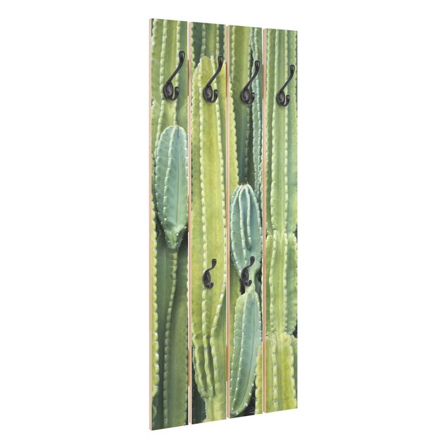 Wandgarderobe Holz - Kaktus Wand