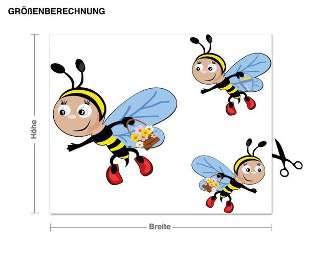 Wandsticker Bienen-Ausflug