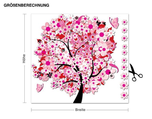 Wandsticker Blumenbaum