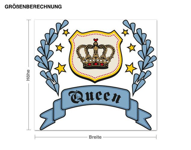 Wandsticker Queen Krone