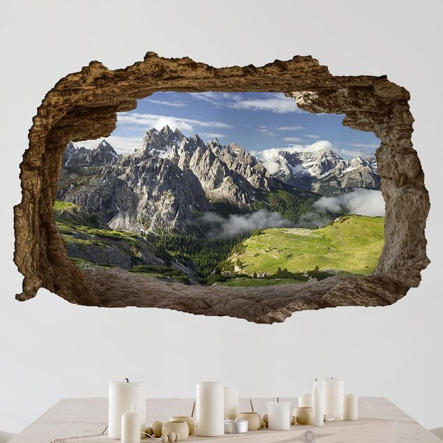 3D Wandtattoo Italienische Alpen