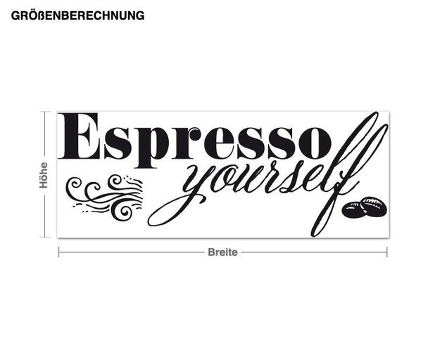 Wandtattoo Espresso yourself
