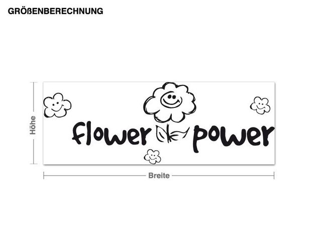 Wandtattoo Flower-Power